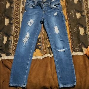 Lucky Brand Kids Distressed Blue Jeans